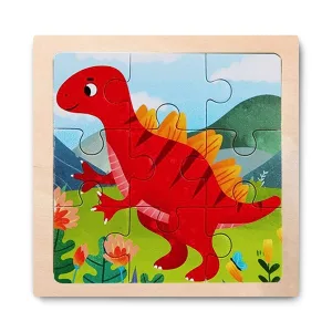 Wooden Educational Jigsaw Cartoon Puzzle for Kids