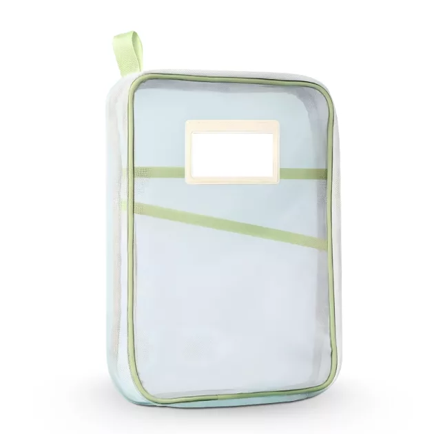 mesh zipper pouch, stationery bag
