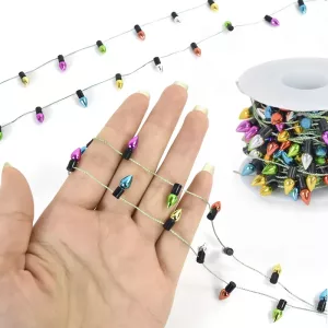 christmas tree garland, bead garland, beaded garland for christmas tree