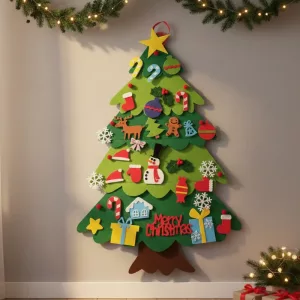 felt christmas tree, christmas tree pendants, christmas tree ornaments,