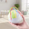 sensory ball, sensory ball with stripes, sensory montessori toy, montessori sensory toy, sensory stress ball