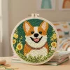 punch needle embroidery kit, embroidery hoop kit, punch needle starter kit, punching needle kit, embroidery hoop set