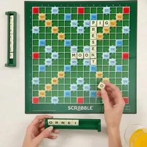 english spelling board game, solitaire game, scrabble game