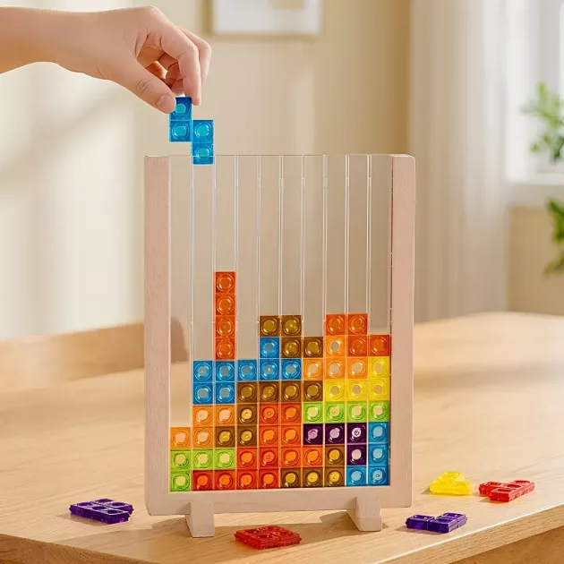 3D puzzle, tangram puzzle, tetris board game