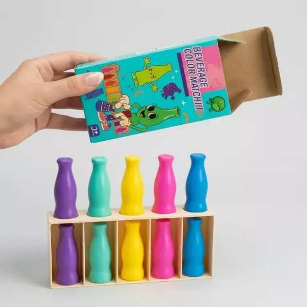 colour matching game, fun beverage matching game