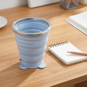 collapsible cup. collapsible travel cup, collapsible silicone cup