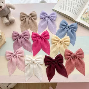 10pcs Lovely Bow Hair Clips Set for Kids