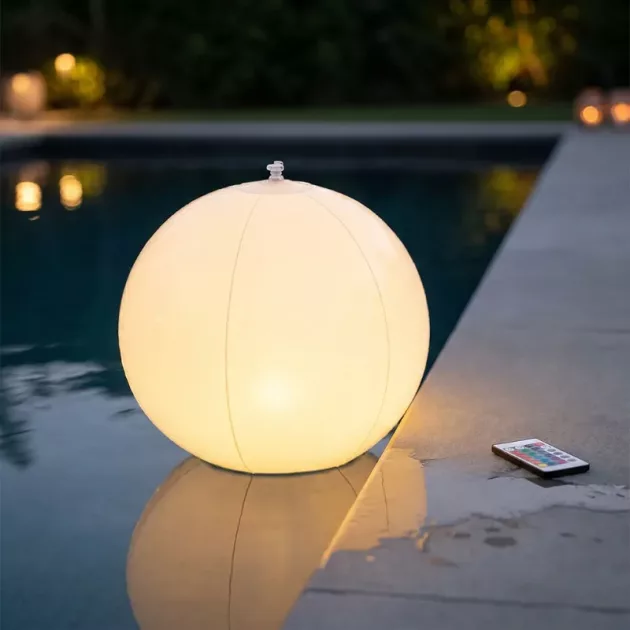 led pool ball, light up pool balls, floating light up ball, glowing pool balls