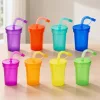 cup with straw, party cup, cups with lids and straws, reusable party cups