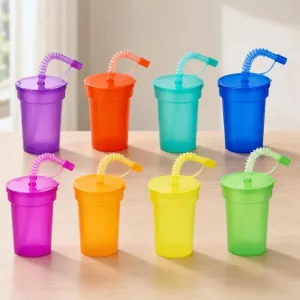 cup with straw, party cup, cups with lids and straws, reusable party cups