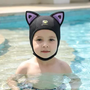 Neoprene Swim Cap with Cat Ears for Kids