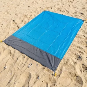 Waterproof Beach Blanket Picnic Mat with Drawstring Bag