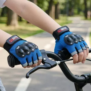 Padded Fingerless Cycling Gloves for Kids