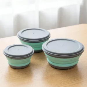 3pcs Portable Folding Lunch Container Set for Kids
