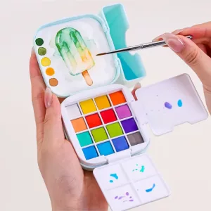 16 Watercolors Painting Set Art Kit for Kids