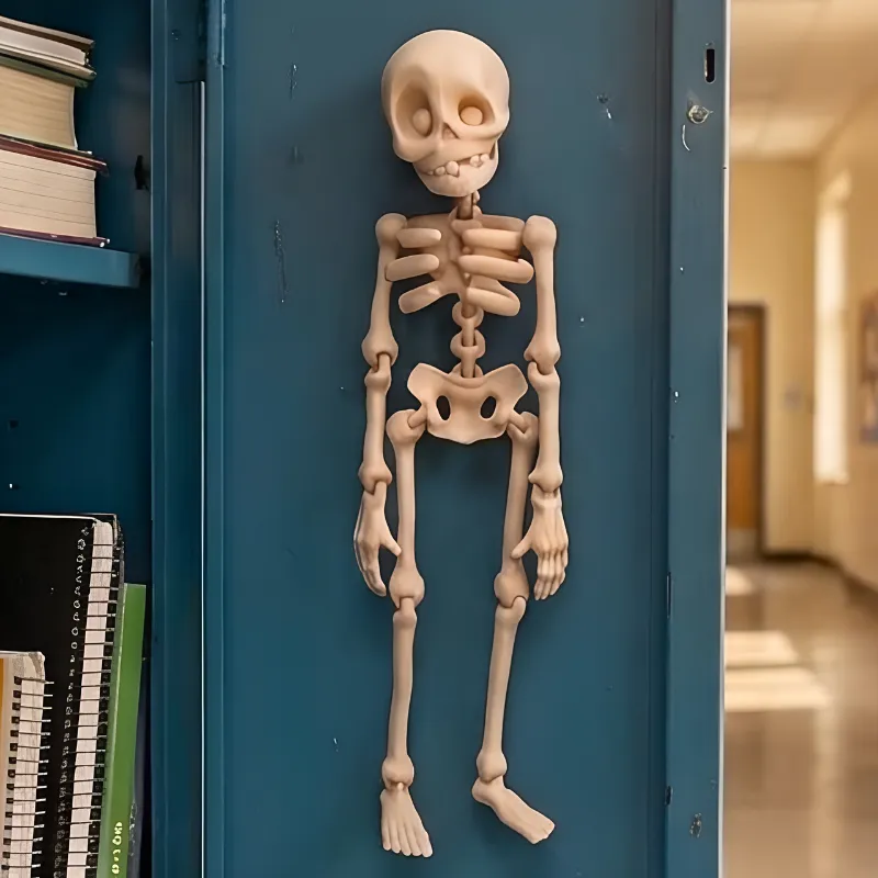 Fun Skeleton Magnetic Toy Decor for School Locker