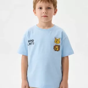 Cute Print Cotton T-Shirt for Kids