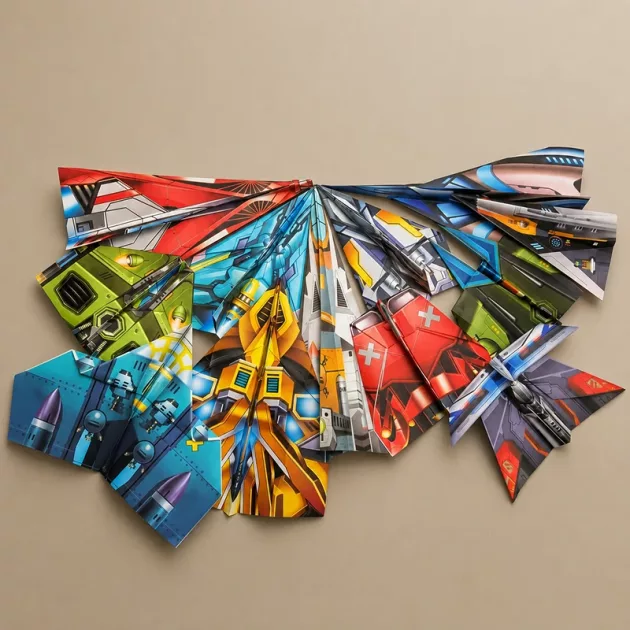 paper airplane folding, paper plane origami