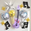 guitar foil balloon, guitar balloons, birthday guitar balloon, music ballon