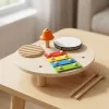 wooden drum kit, childrens wooden drum kit