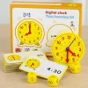 educational clock, montessory wooden clock, educational clock, wooden learning clock, interactive clock for teaching time