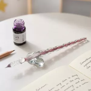 glass dipping pen, glass ink pen