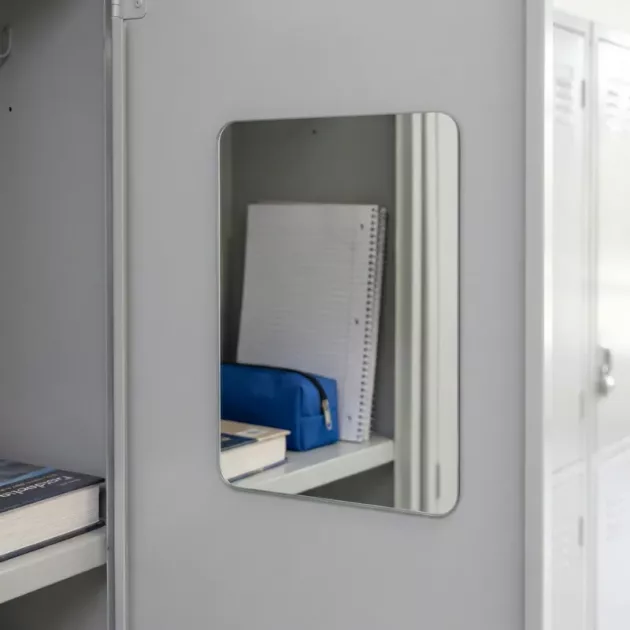 magnetic locker mirror