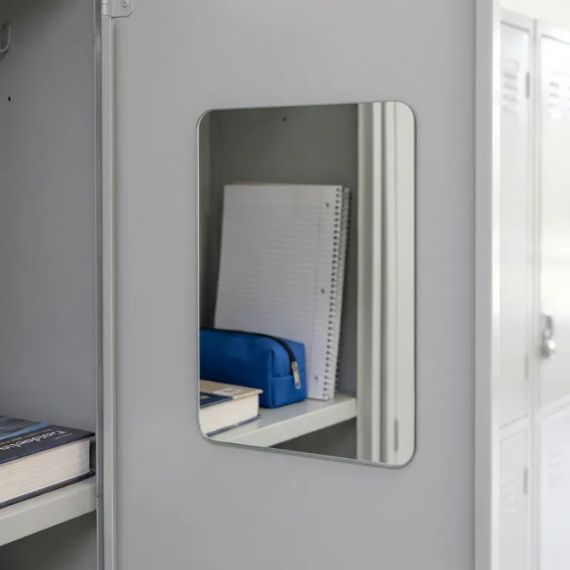 magnetic locker mirror
