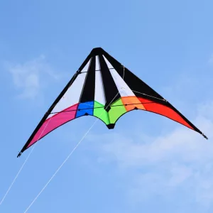 Dual Lines Rainbow Flying Stunt Kite for Kids