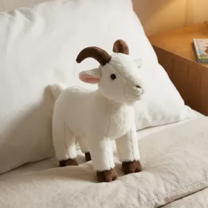 Cute Plush Standing Goat Stuffed Animal Toy for Kids