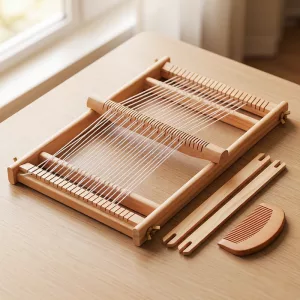 wooden weaving loom