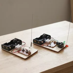 DIY Wooden Telegraph Machine Assembly Toy for Kids