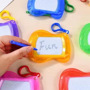 6pcs Mini Magnetic Drawing Board Writing Pad Keychain for Kids