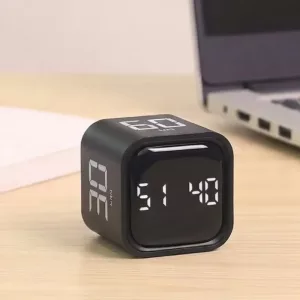 LED Productivity Timer Gravity Sensor Flip Cube for Kids