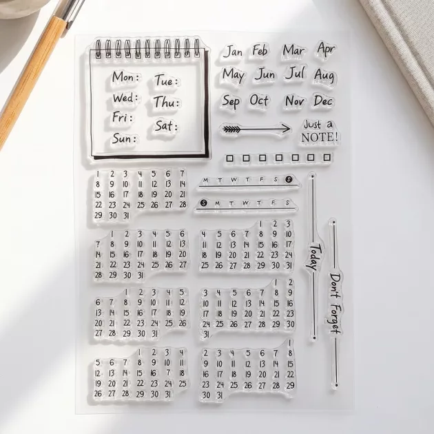 calendar stamp set