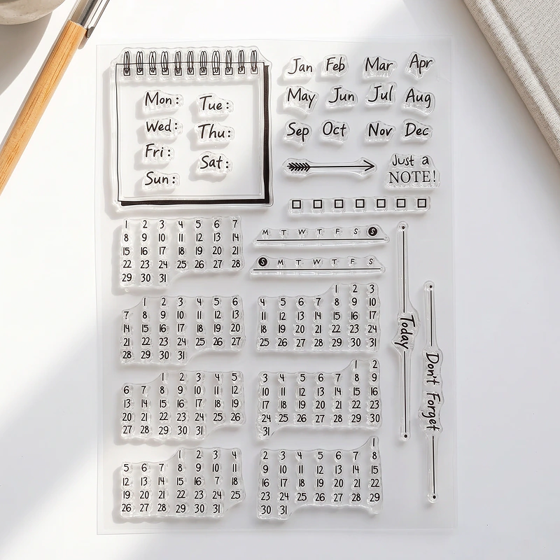 calendar stamp set