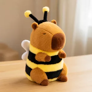 Cute Plush Bee Capybara Toy Adorable Stuffed Animal