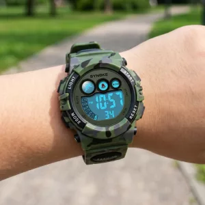 Waterproof Light-Up Digital Wrist Watch for Kids