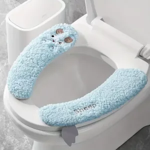 Cute Plush Cotton Toilet Seat Cover for Kids