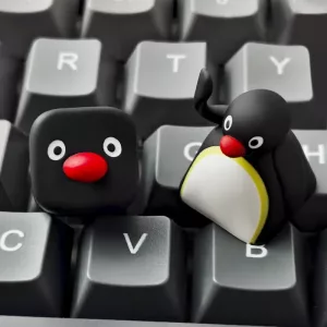 2pcs Cute Mechanical Keyboard Replacement Keycaps