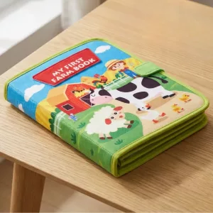 Montessori Farm Felt Activity Board Quiet Book for Kids
