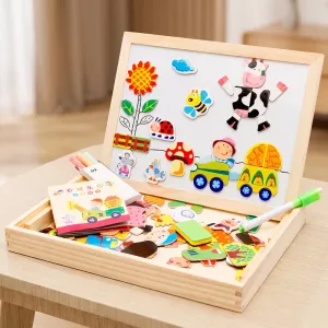 magnetic drawing board, wooden magnetic drawing board, magnetic doodle board, magnetic sketch pad