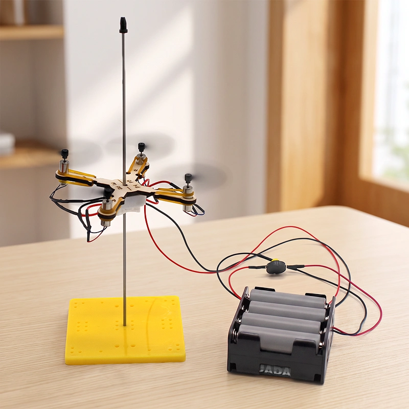 DIY Wooden Drone Model Assembly Kit STEM Science Toy for Kids
