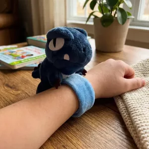 Cute Plush Dinosaur Slap Bracelet for Kids