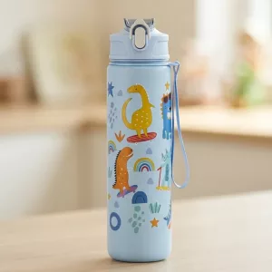 750ml Cute Sippy Straw Water Bottle for Kids