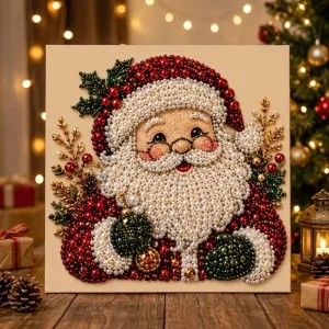 DIY Christmas Pearl Diamond Painting Art Kit for Kids